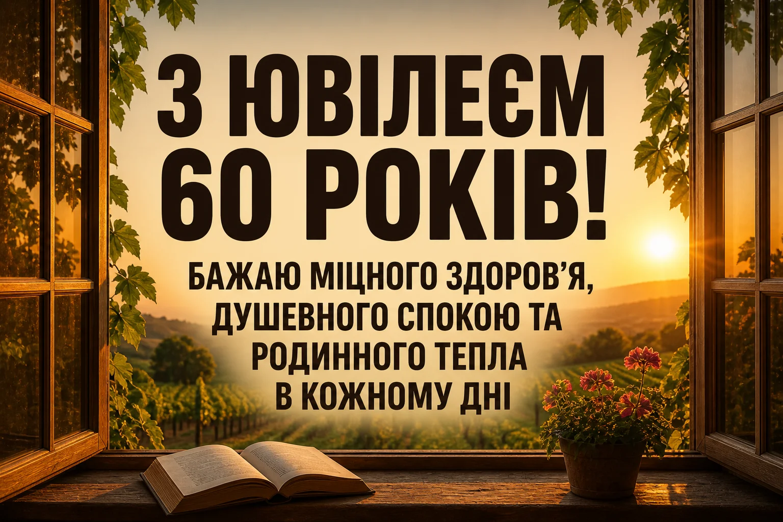 Привітання чоловіку з ювілеєм 60: вірші, проза та слова поваги