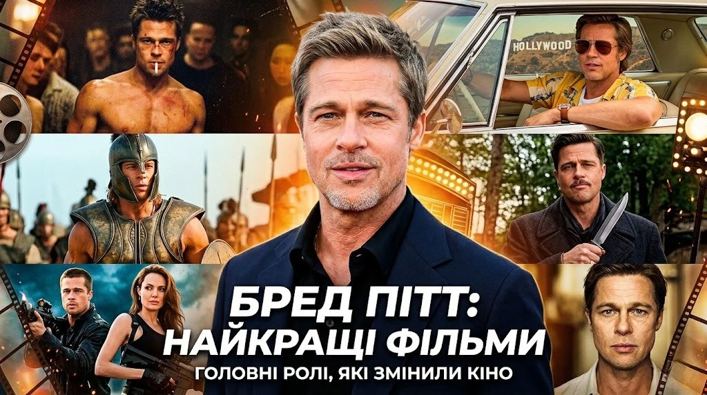 Фільми Бред Пітт: повний список із описами