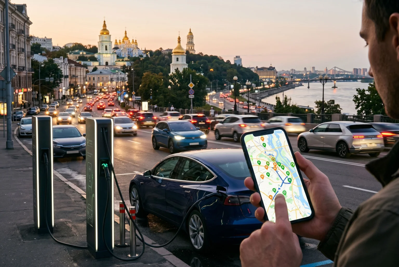 Київ став головним тестом для зарядної інфраструктури електромобілів