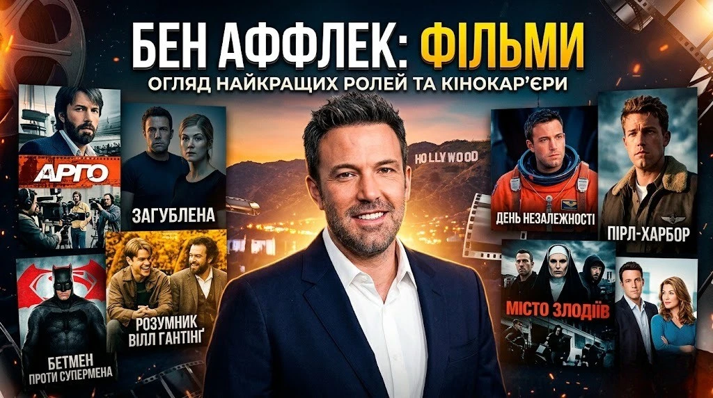 Бен Аффлек фільми: від перших кроків до Арго