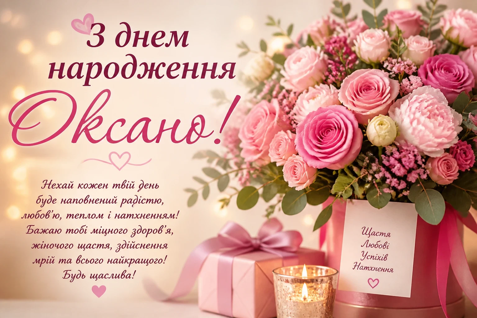 З днем народження Оксано
