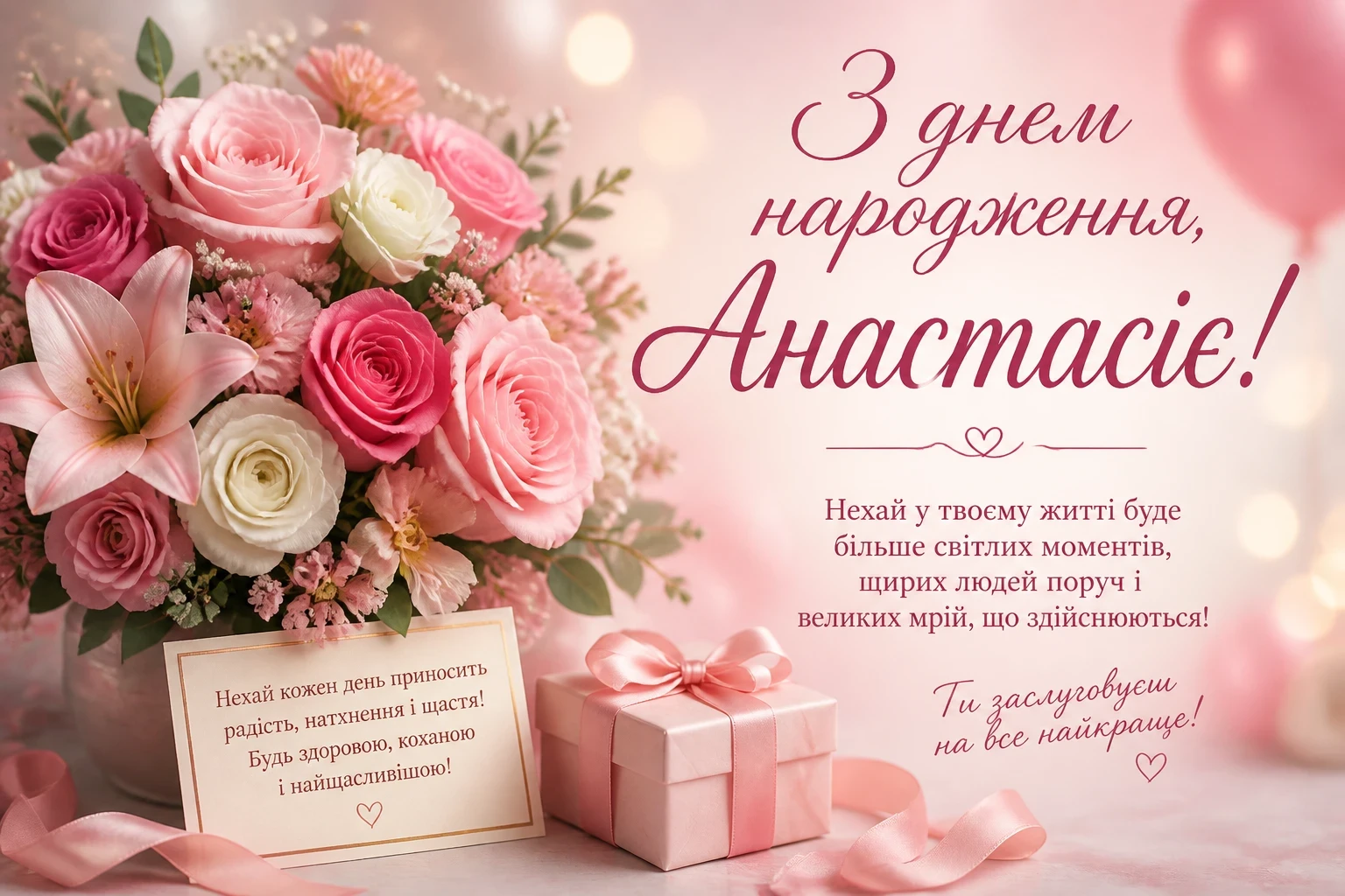 З днем народження, Анастасіє