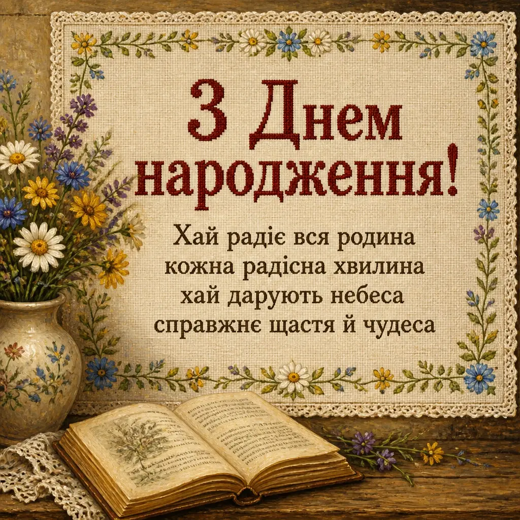 щирі вітання з днем народження