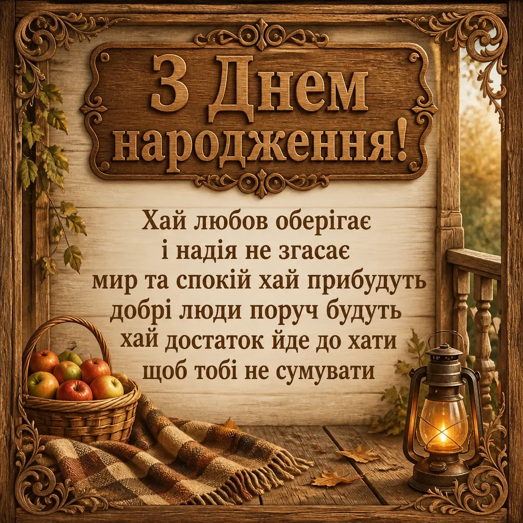 щирі вітання з днем народження