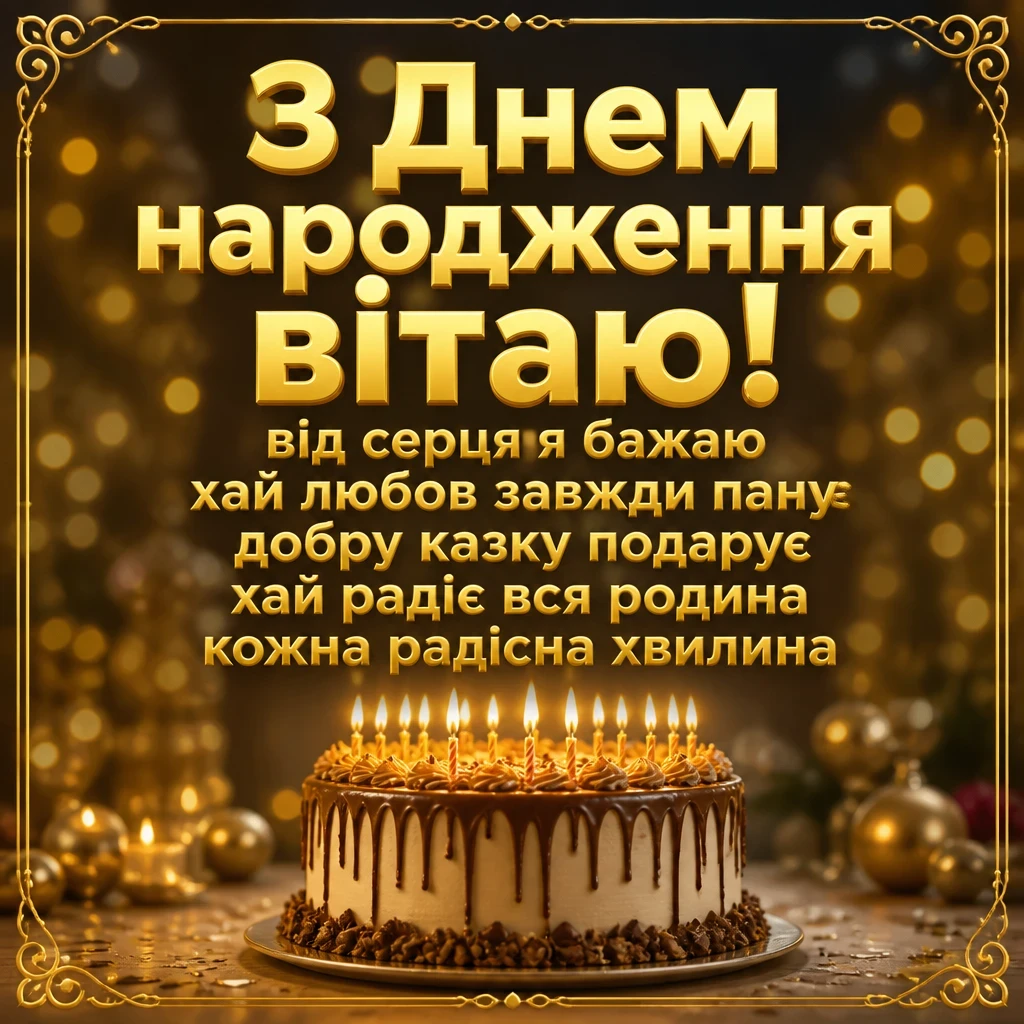 щирі вітання з днем народження