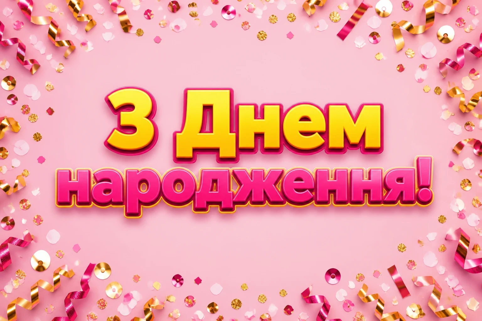 щирі вітання з днем народження