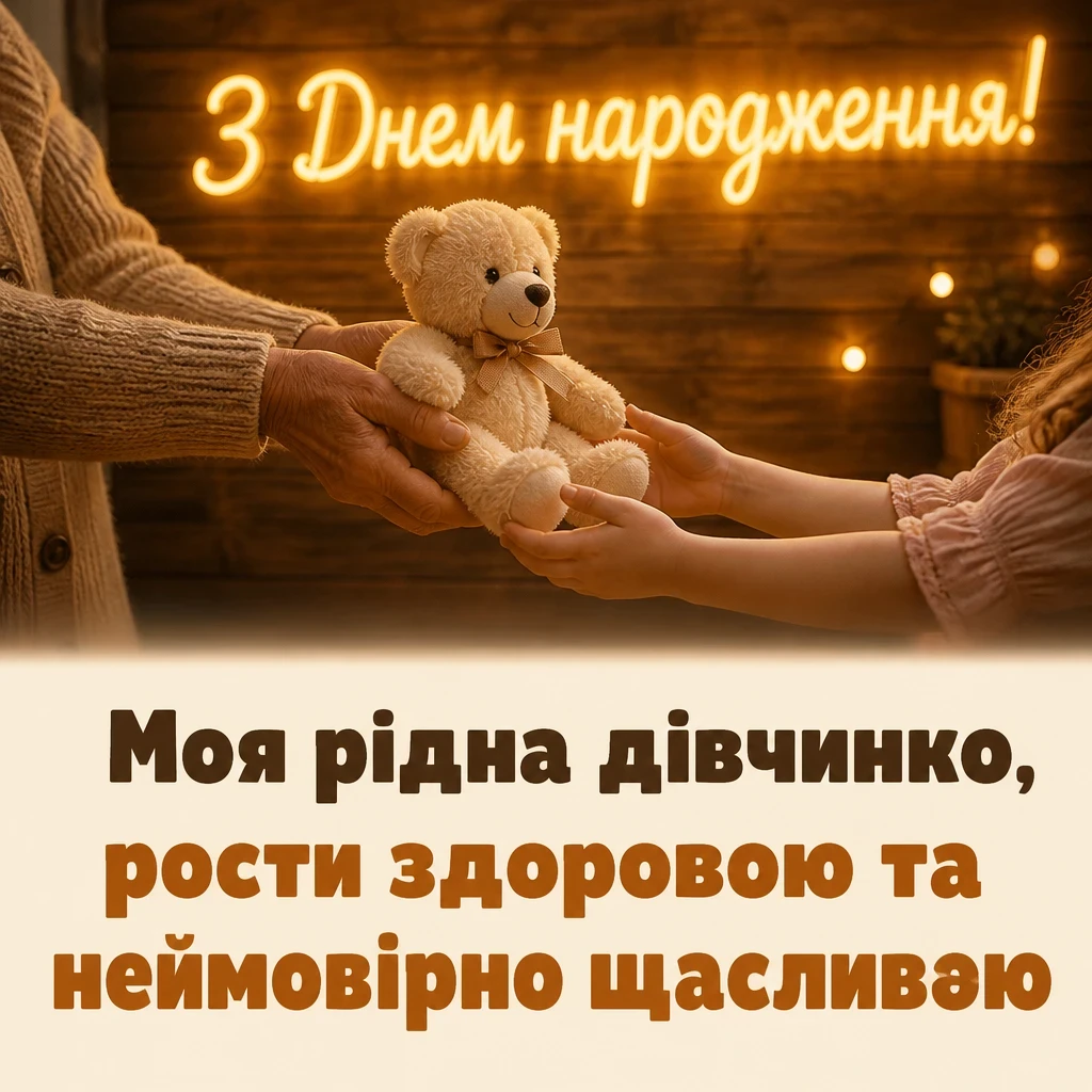 зворушливі привітання з днем народження внучці