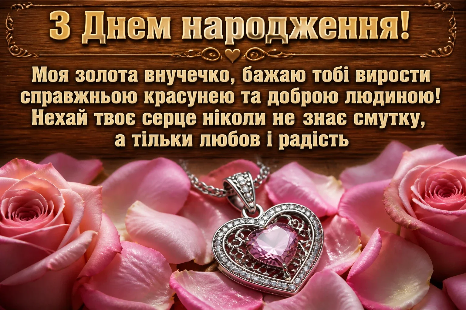 зворушливі привітання з днем народження внучці