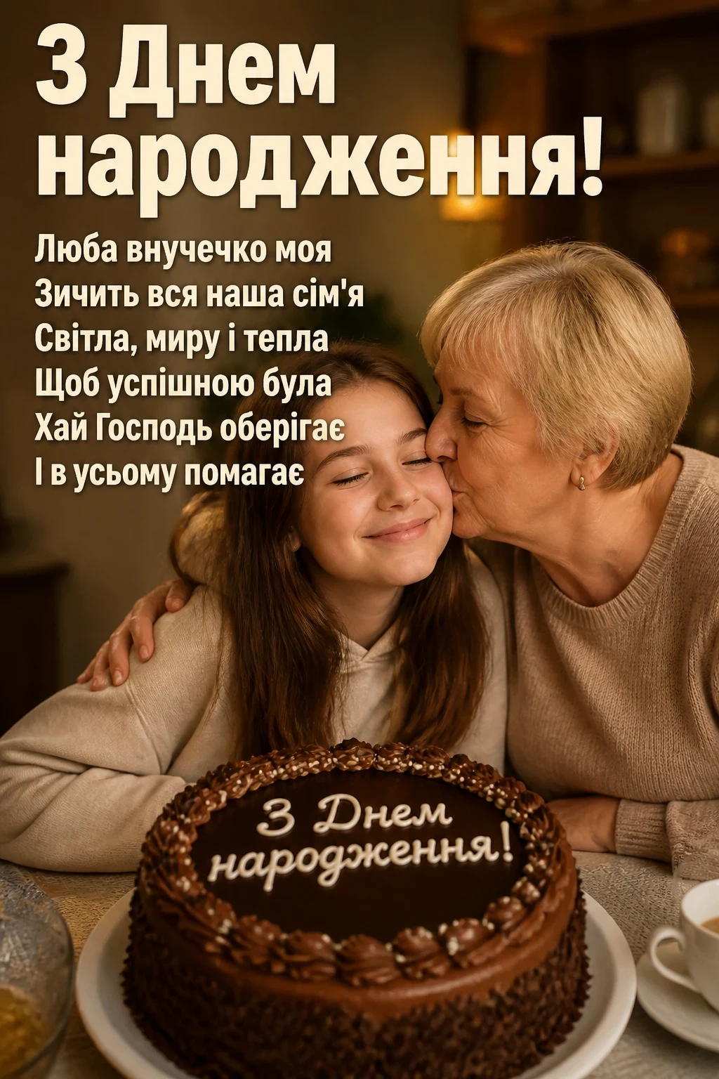 зворушливі привітання з днем народження внучці