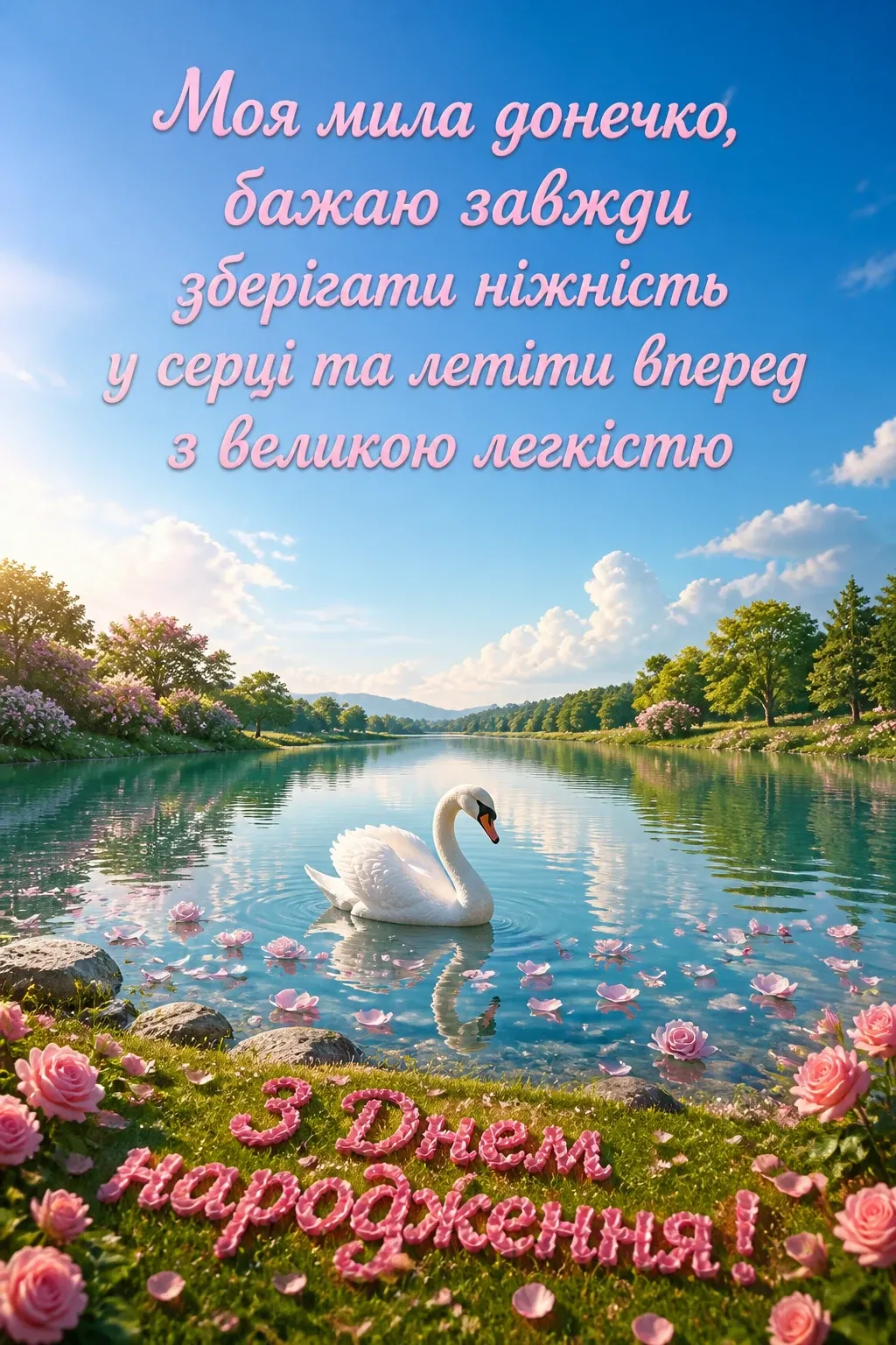 люба донечка з днем народження донечко