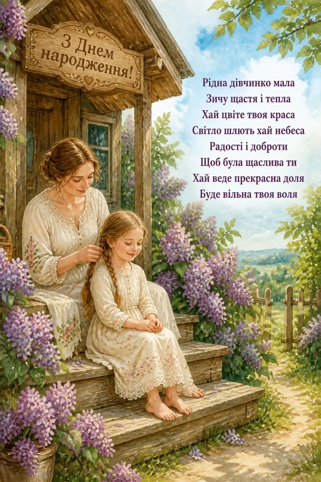 люба донечка з днем народження донечко