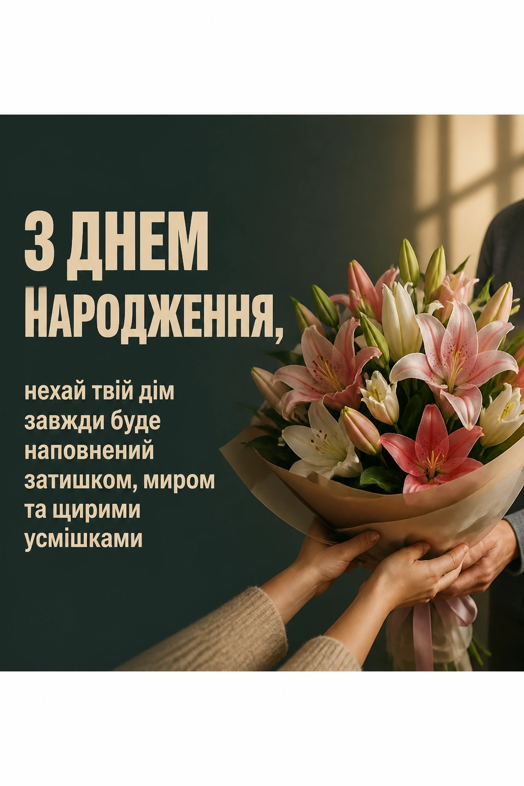 красиві привітання з днем народження жінці квіти