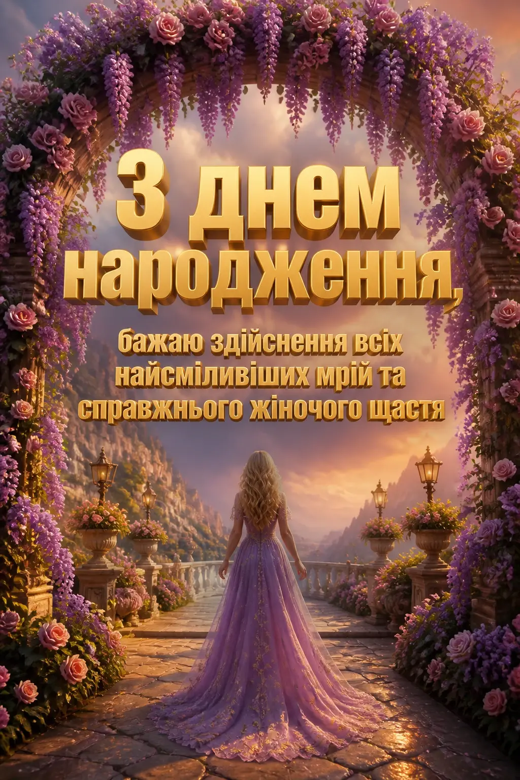 красиві привітання з днем народження жінці квіти