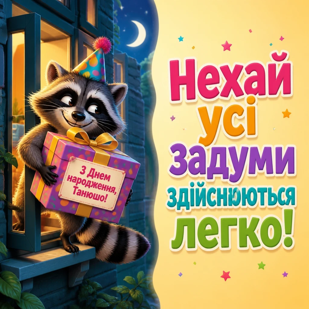 з днем народження танюша