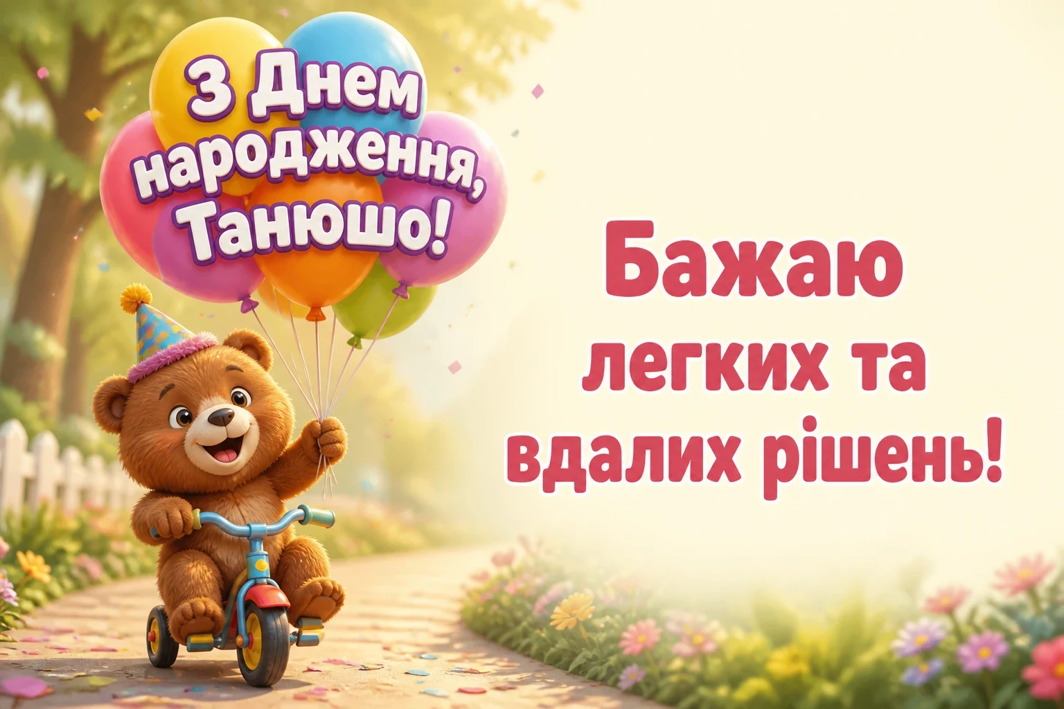 з днем народження танюша