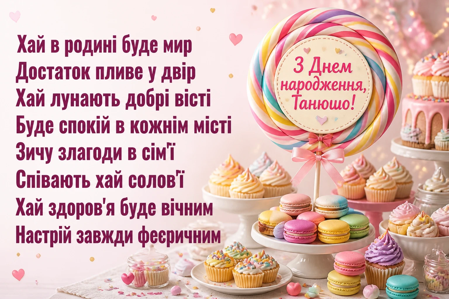 з днем народження танюша