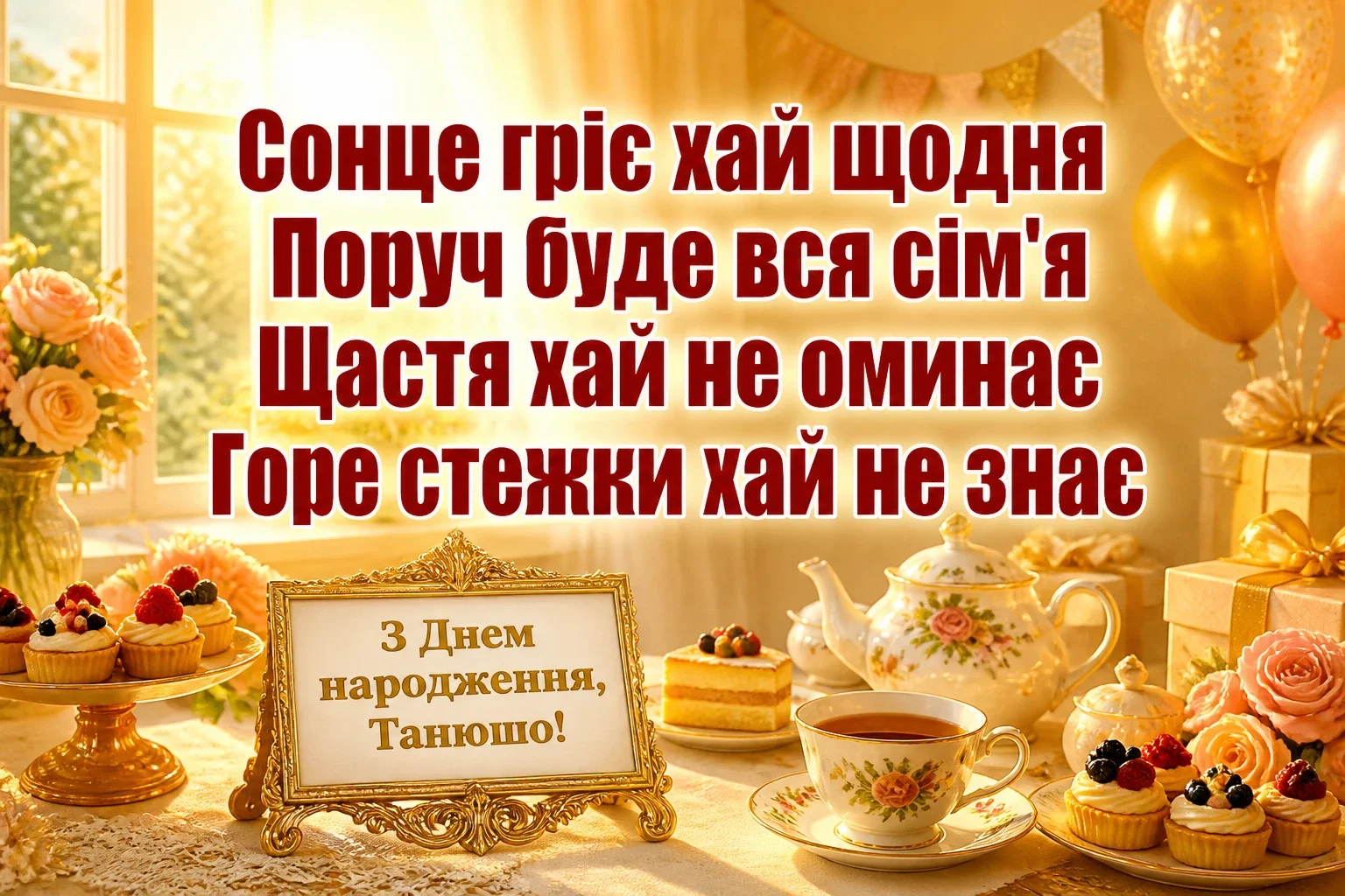 з днем народження танюша