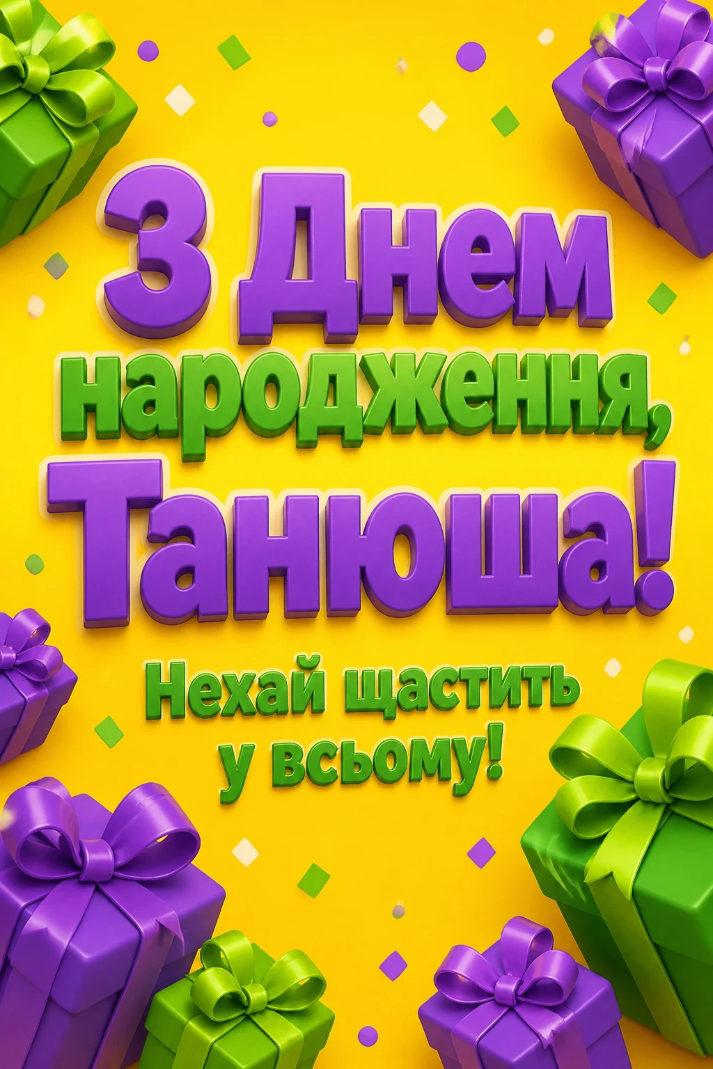 з днем народження танюша