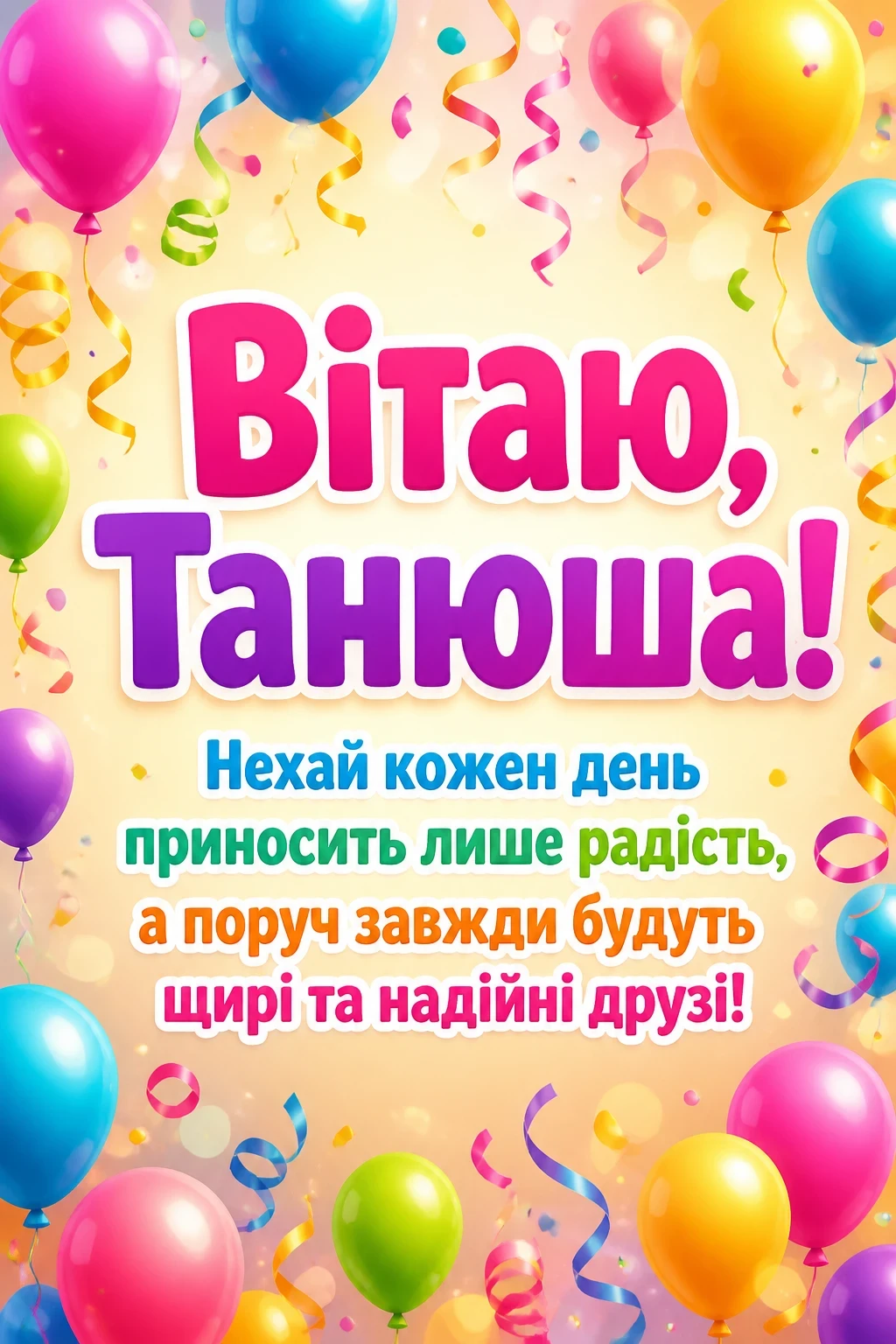 з днем народження танюша