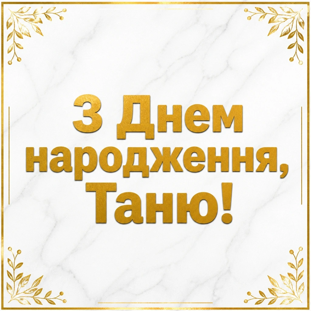 з днем народження таня