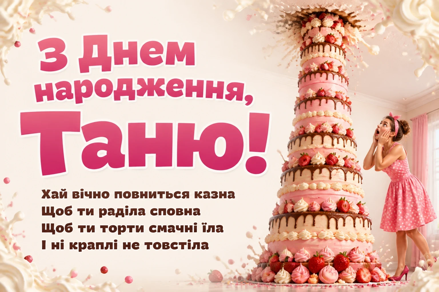 з днем народження таня