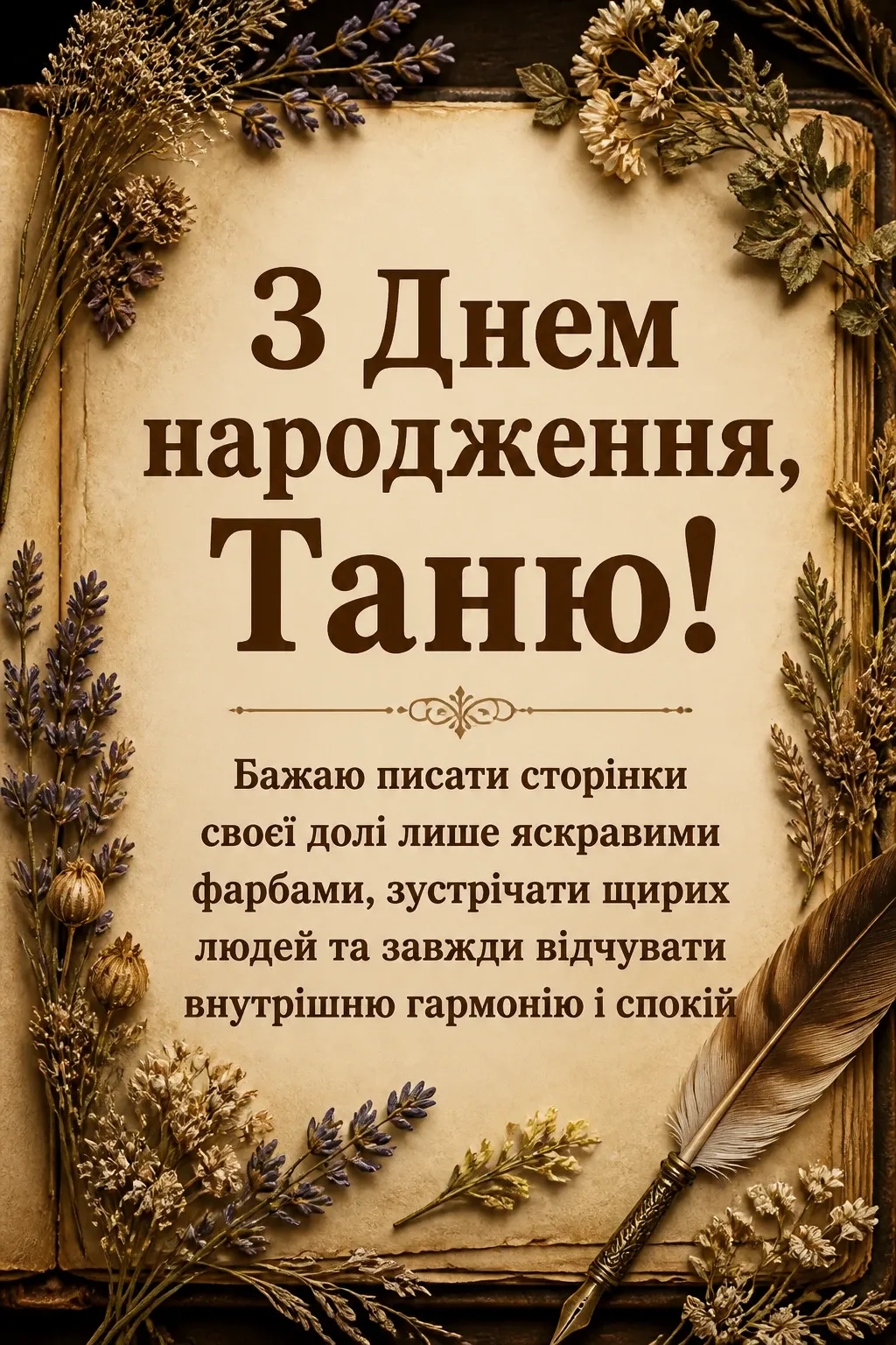 з днем народження таня