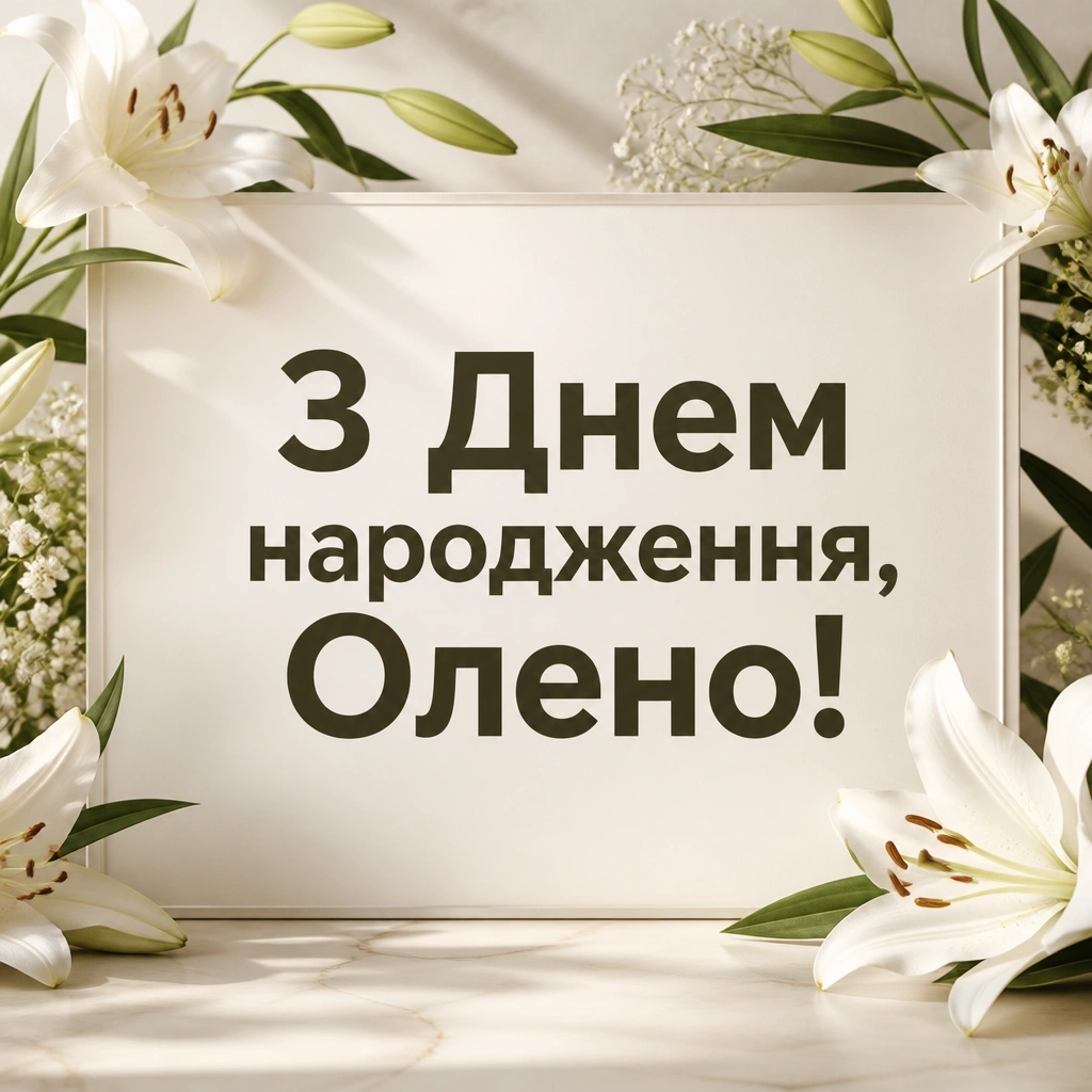 з днем народження олена