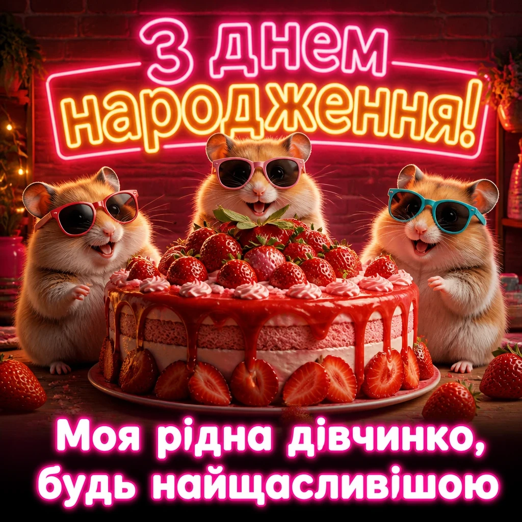 привітання з днем народження для донечки