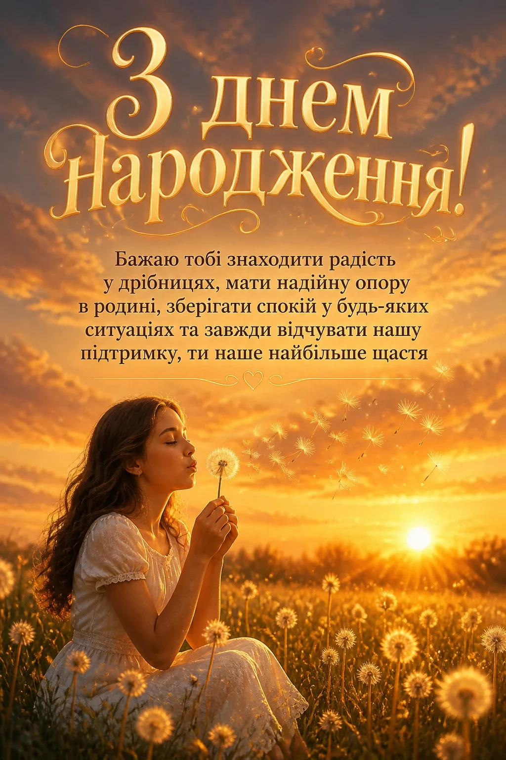 привітання з днем народження для донечки
