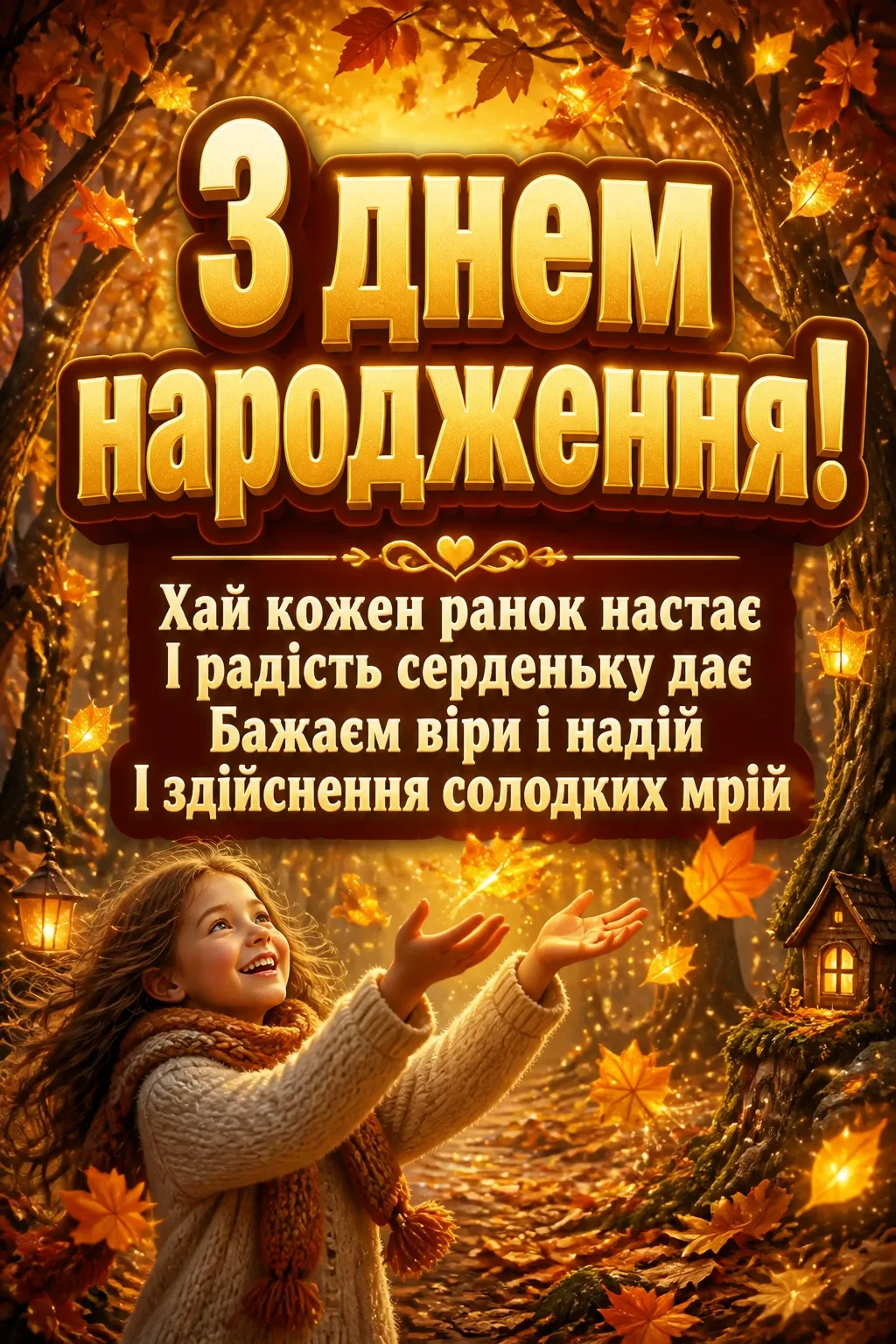 привітання з днем народження для донечки