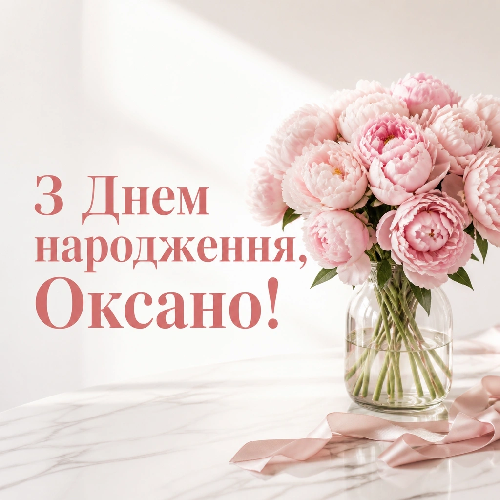 з днем народження оксана