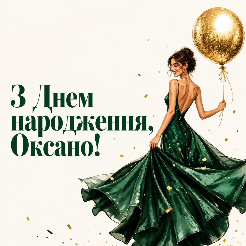 з днем народження оксана