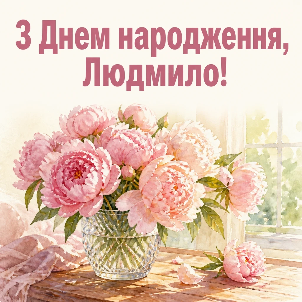 з днем народження людмила