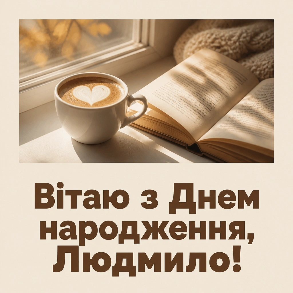 з днем народження людмила