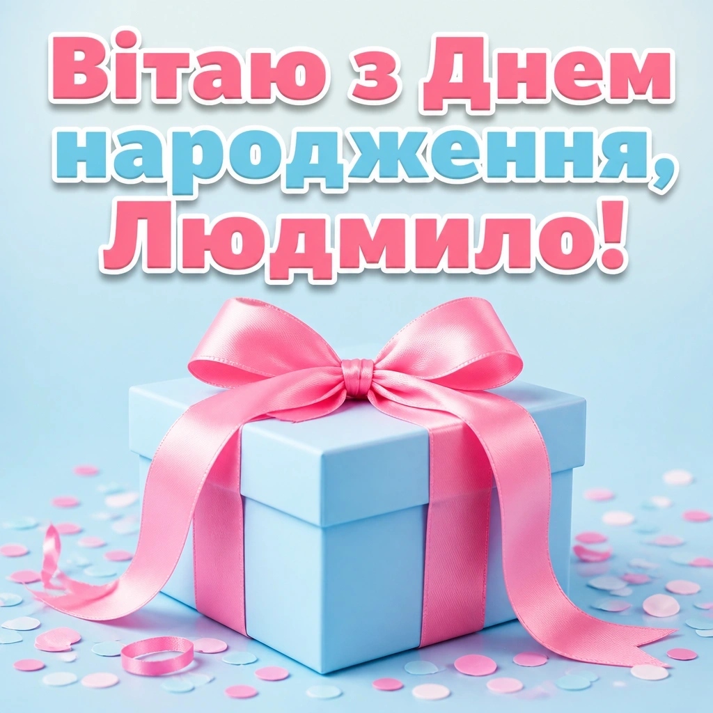 з днем народження людмила