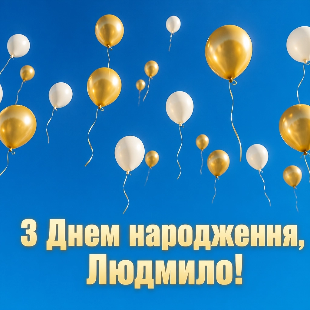 з днем народження людмила