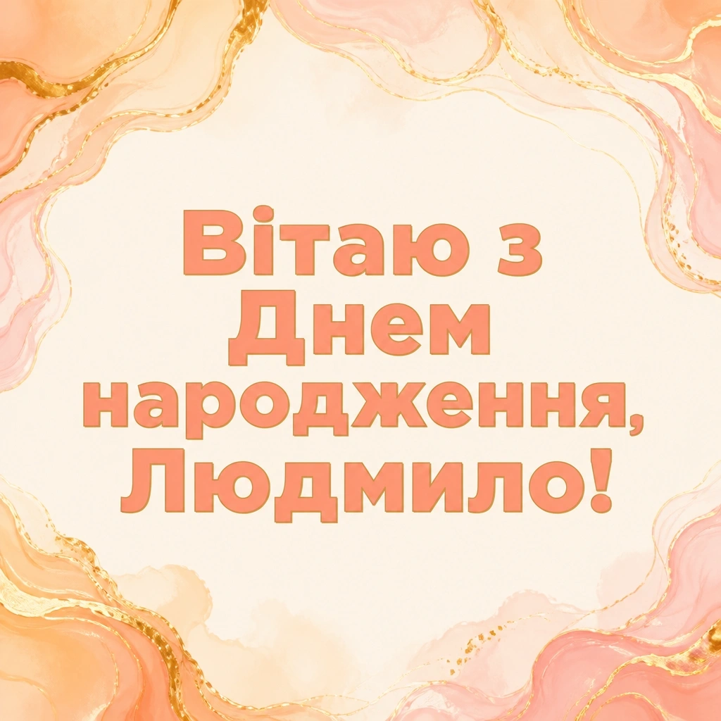 з днем народження людмила