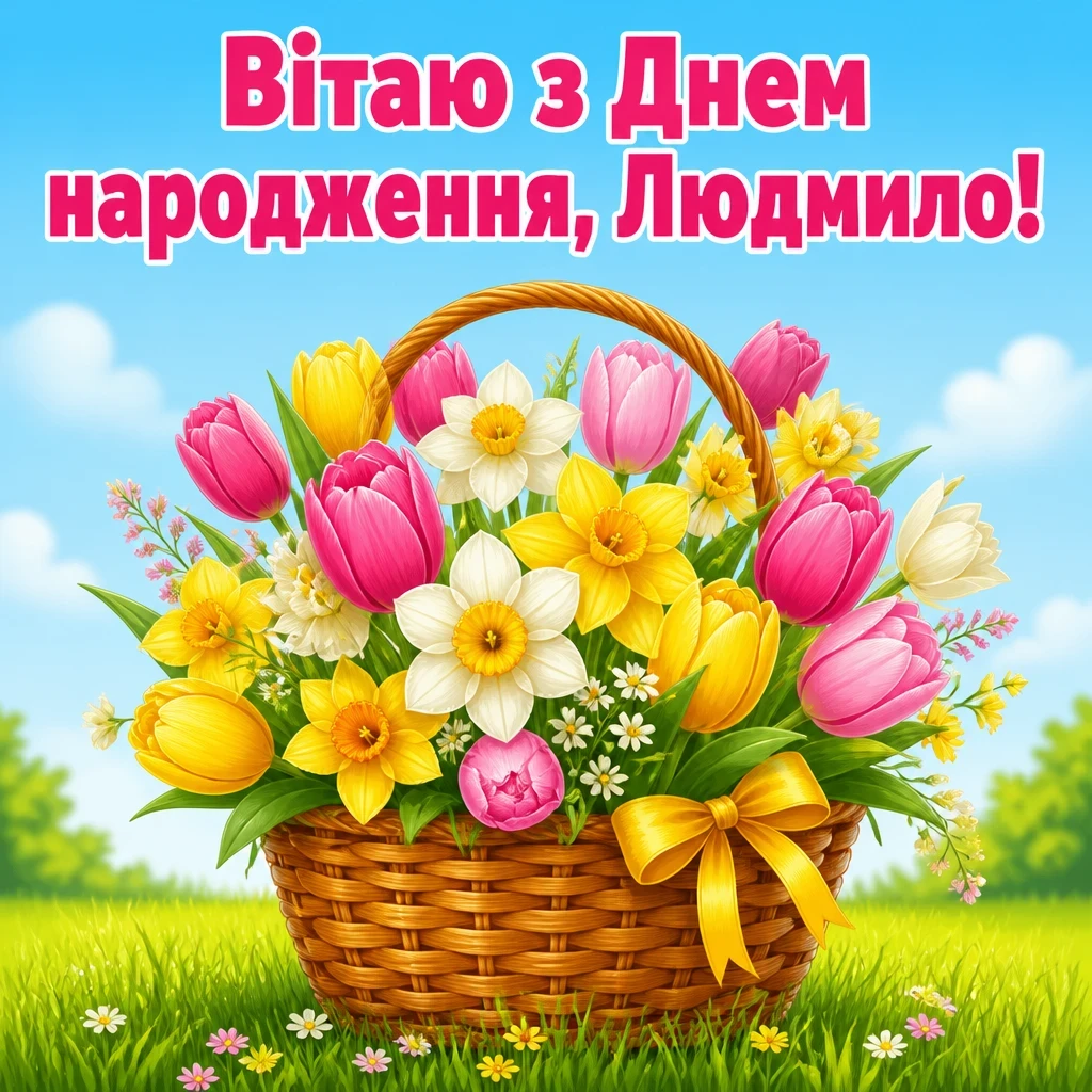 з днем народження людмила
