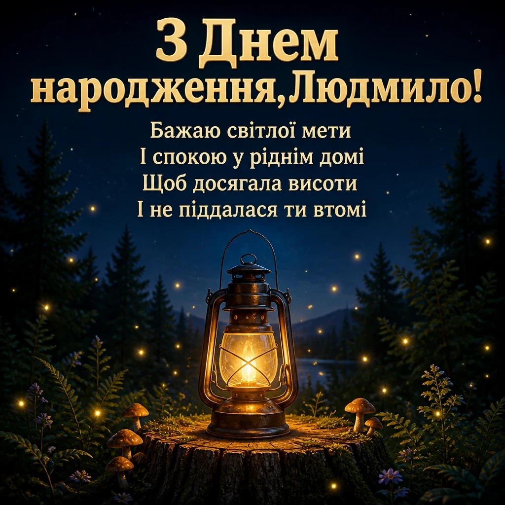 з днем народження людмила