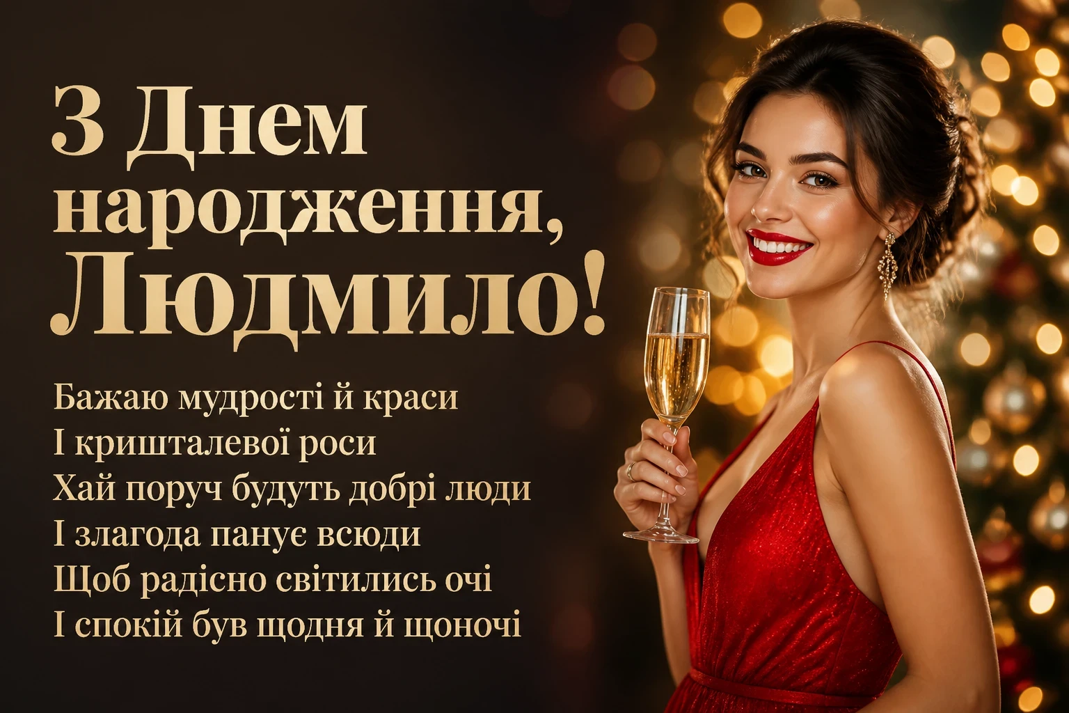 з днем народження людмила