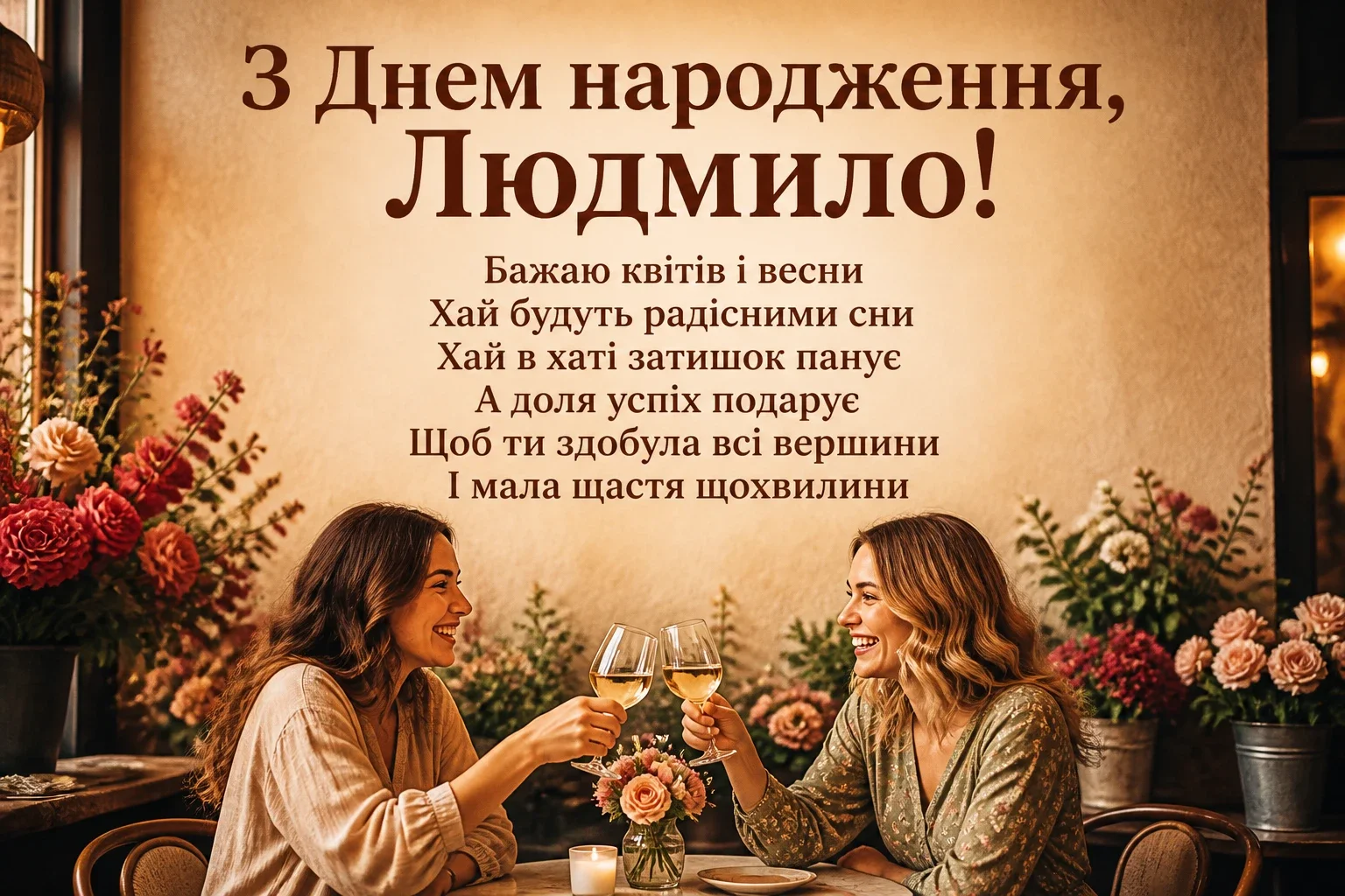 з днем народження людмила