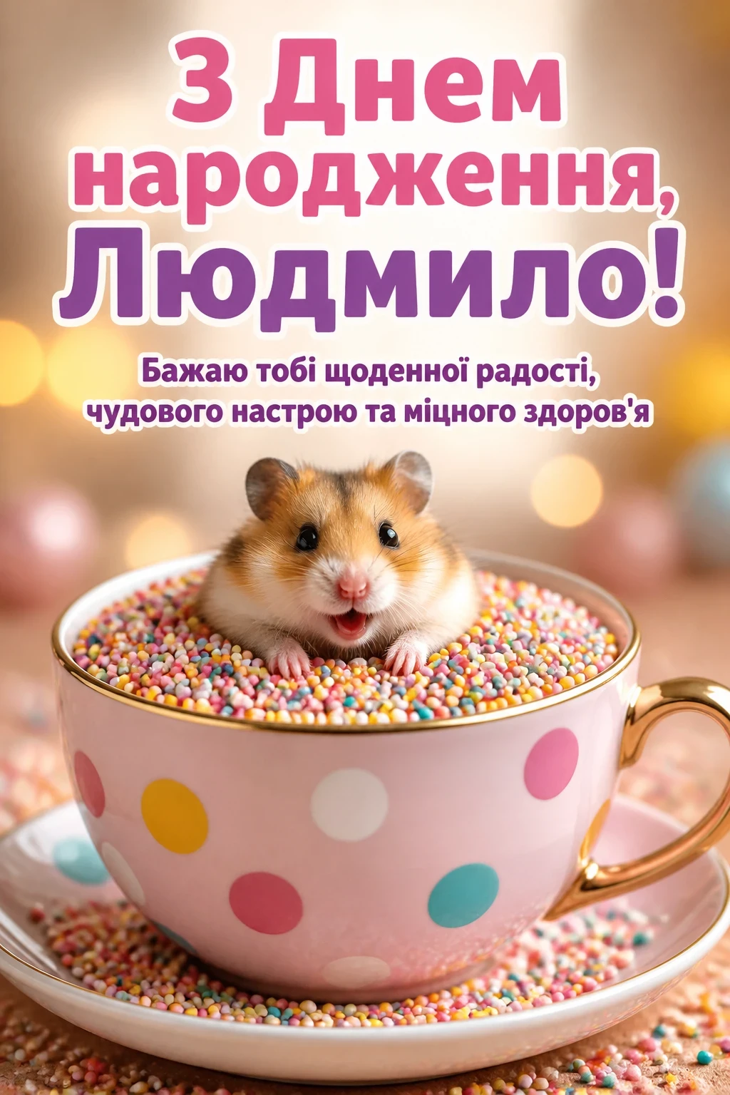 з днем народження людмила