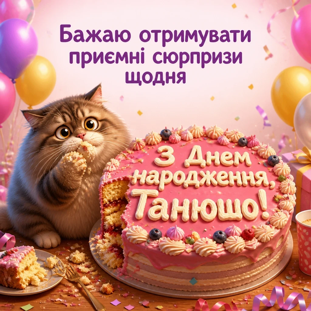 танюша з днем народження