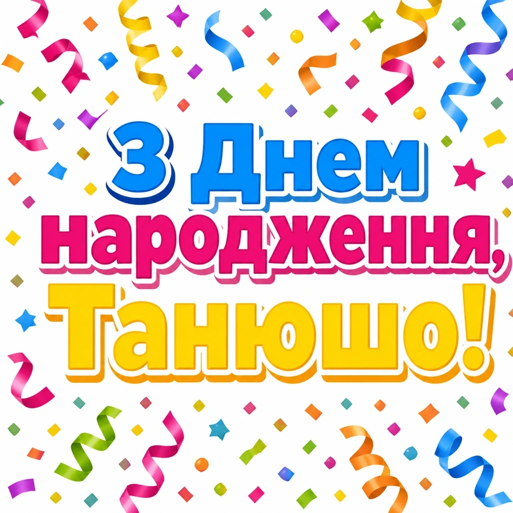 танюша з днем народження