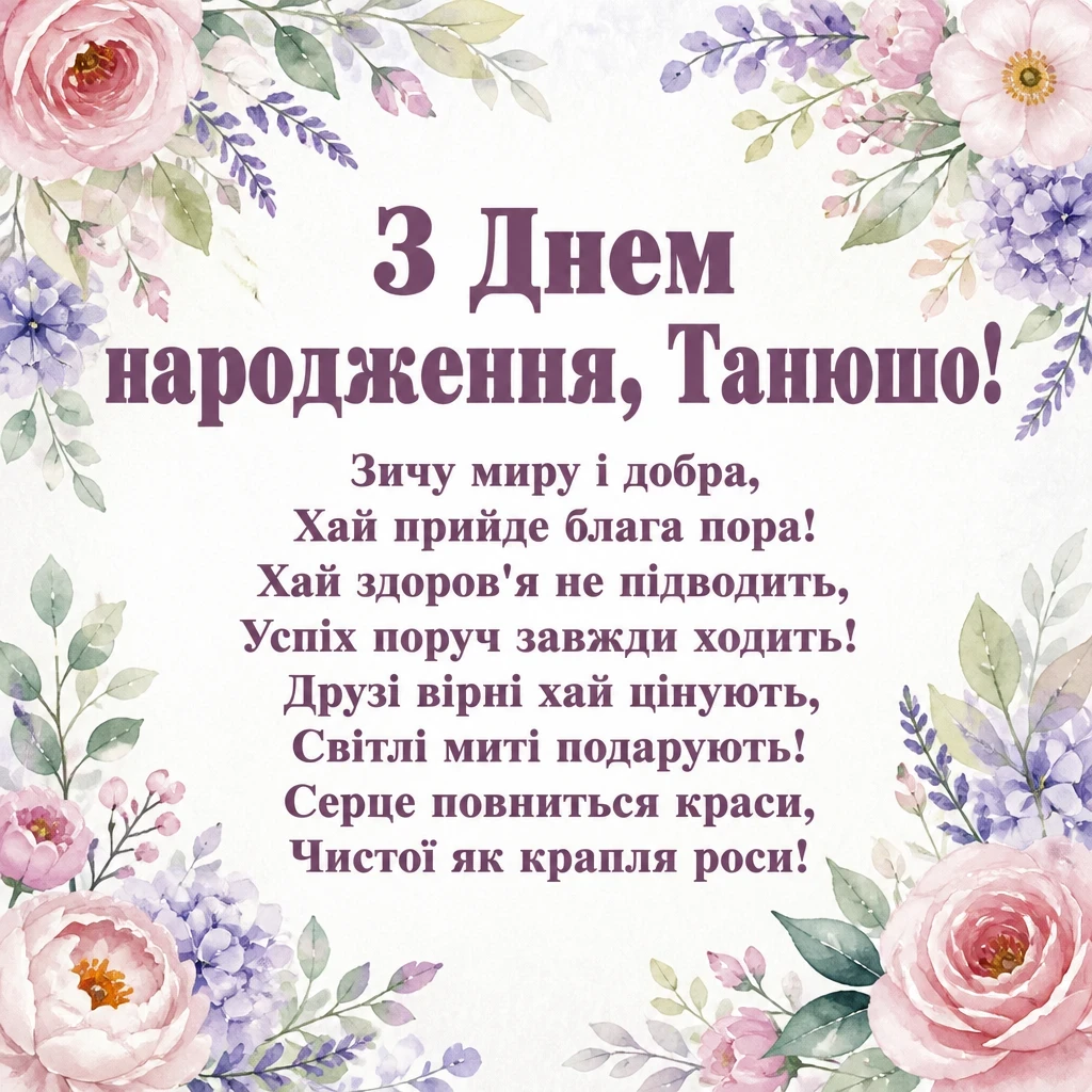 танюша з днем народження