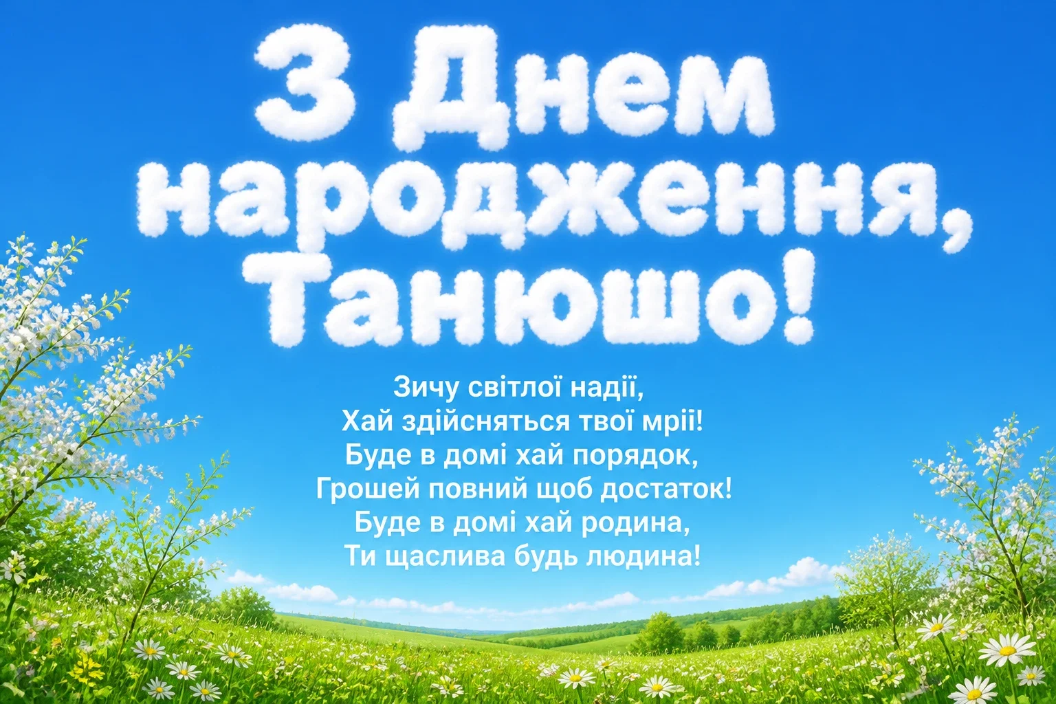 танюша з днем народження