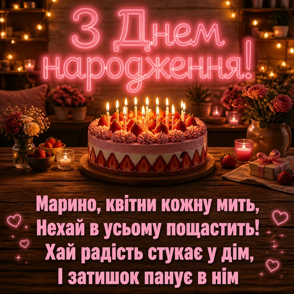 з днем народження марина з днем народження марина