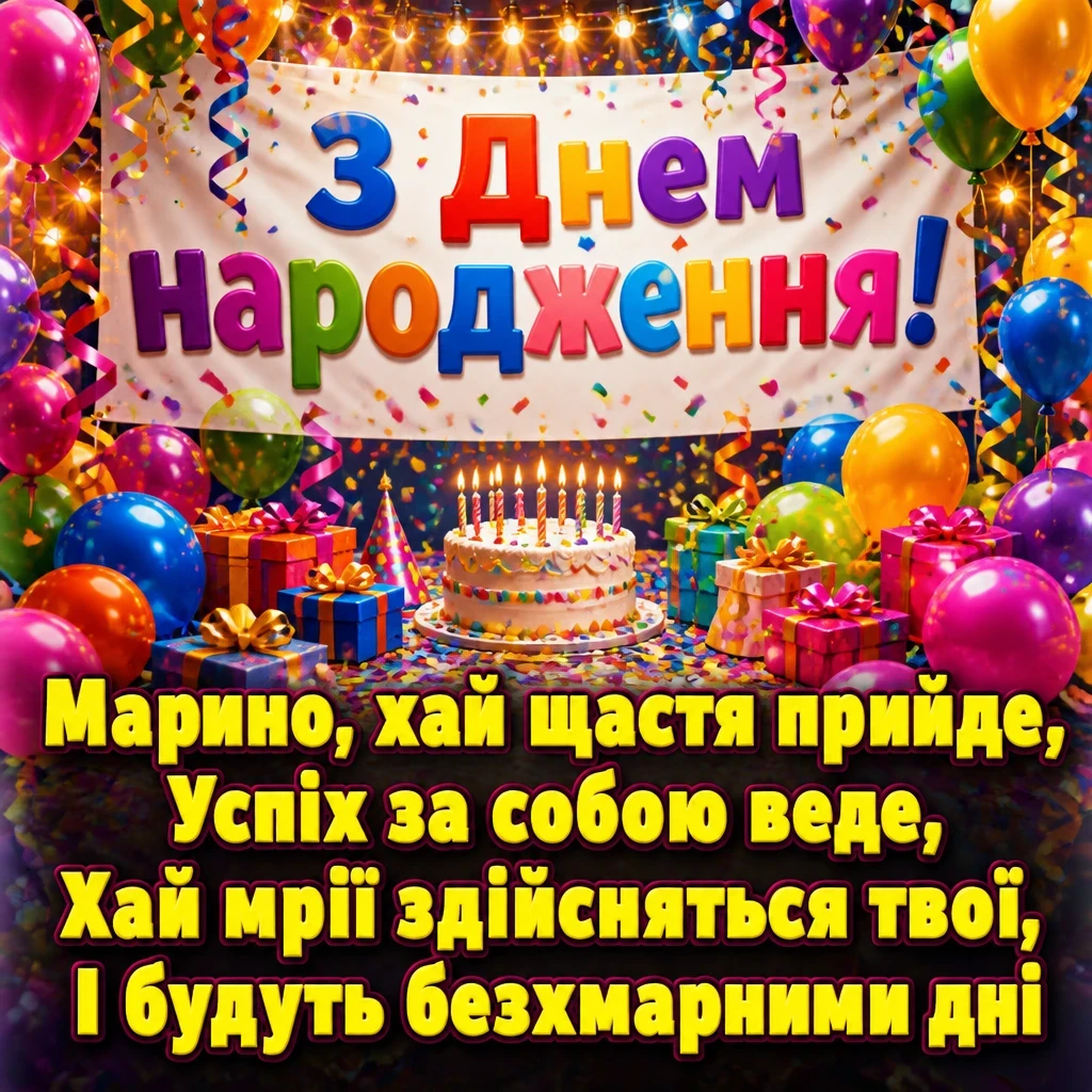 з днем народження марина з днем народження марина