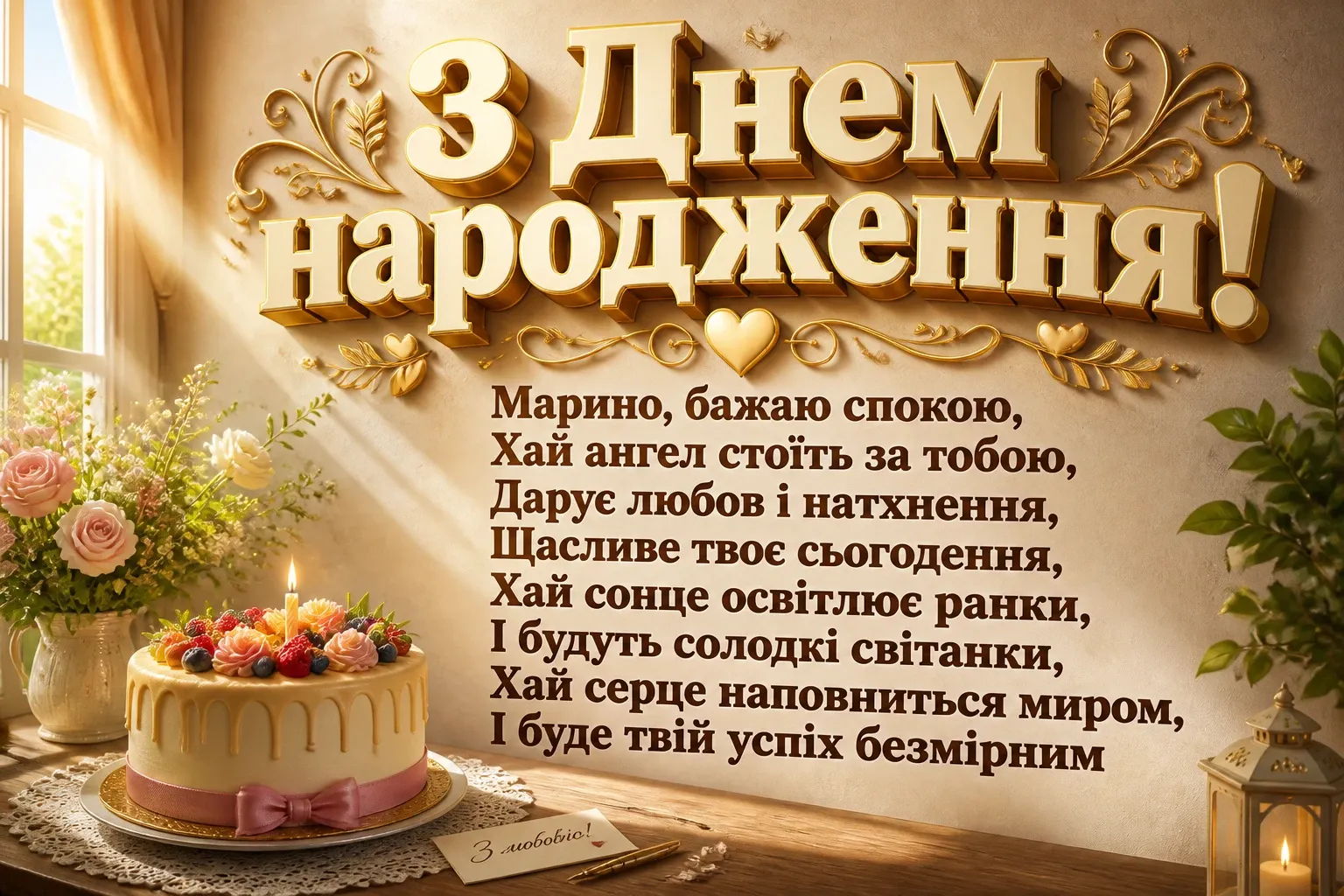 з днем народження марина з днем народження марина