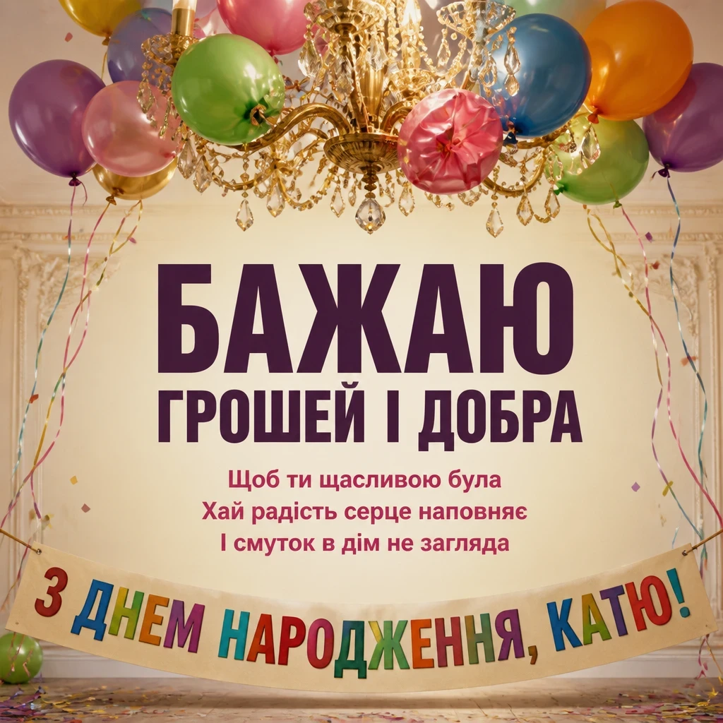 з днем народження катя